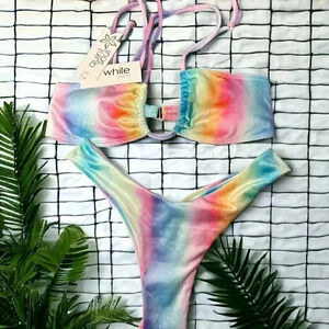 NWT quint soul tye dye bikini S